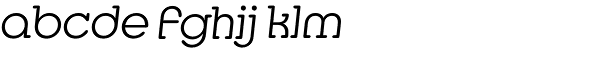 Media TS-Light Italic Font LOWERCASE