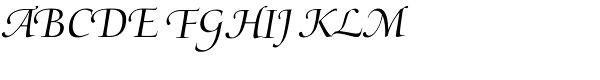 Medici Script LTStd Font UPPERCASE