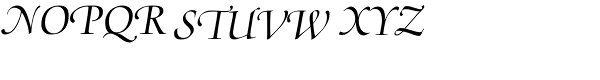 Medici Script LTStd Font UPPERCASE