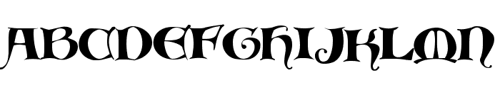 Medieval Scribish Font LOWERCASE