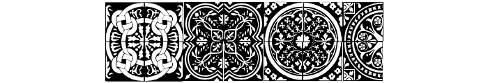 Medieval Tiles I Font UPPERCASE