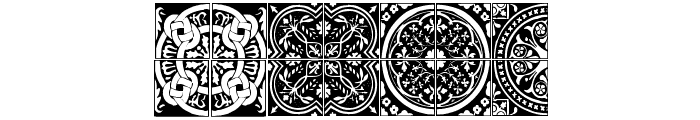Medieval Tiles I Font LOWERCASE