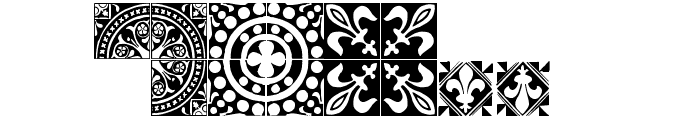 Medieval Tiles I Font LOWERCASE