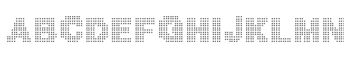 MegaBits Font UPPERCASE