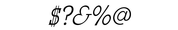 MekanusADFStd-Italic Font OTHER CHARS