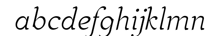 MekanusADFStd-Italic Font LOWERCASE