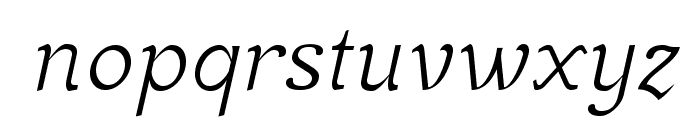 MekanusADFStd-Italic Font LOWERCASE