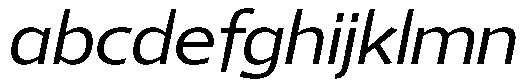 Mellnik Light Italic Font LOWERCASE