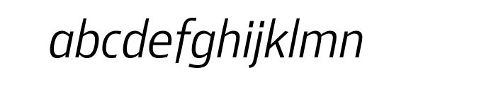 Mellnik Text Extra Light Italic Cyrillic + Western OT Font LOWERCASE