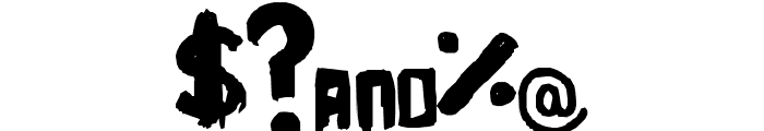 Meltdown Un-Radiated Font OTHER CHARS