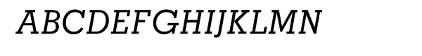 Memphis® Pro Cyrillic Medium Italic Font UPPERCASE