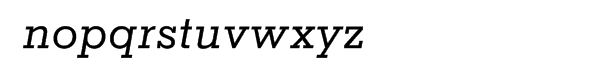 Memphis® Pro Cyrillic Medium Italic Font LOWERCASE
