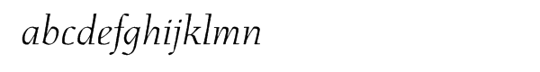 Menhart™ Display Italic Font LOWERCASE