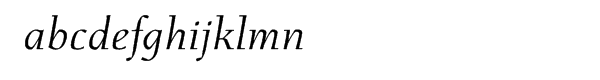 Menhart™ Pro Italic Font LOWERCASE