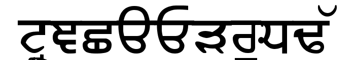 Merapunjab Font UPPERCASE