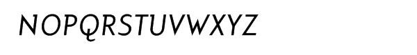Mercury Alternative Italic Font UPPERCASE