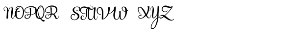 Mercury Script Font UPPERCASE