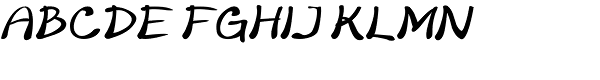 Merilee Bold Italic Font UPPERCASE
