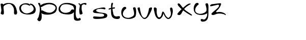 Merilee Expanded Regular Font LOWERCASE