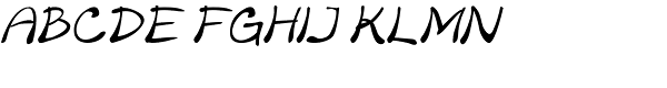 Merilee Italic Font UPPERCASE