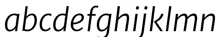 Merriweather Sans Light Italic Font LOWERCASE