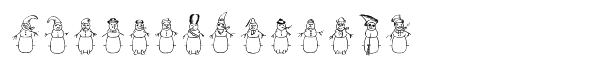 Merry Snowmen Regular Font LOWERCASE