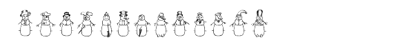 Merry Snowmen Font UPPERCASE