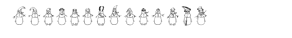 Merry Snowmen Font LOWERCASE