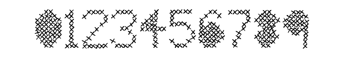 Mesh Stitch Font OTHER CHARS
