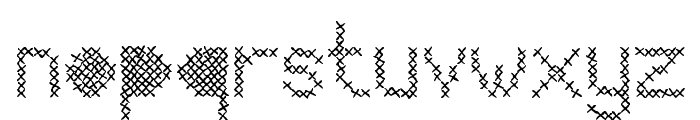 Mesh Stitch Font LOWERCASE