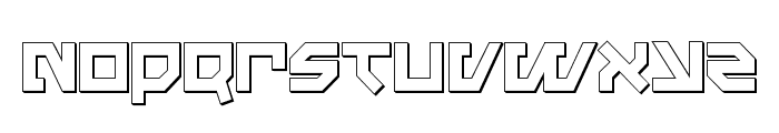 Metal Storm 3D Font LOWERCASE