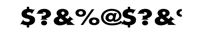Metra Serif Bold Caps OT Font OTHER CHARS