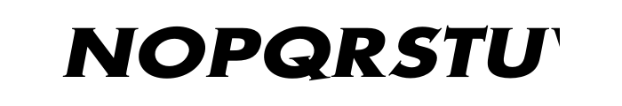Metra Serif Bold Oblique OT Font UPPERCASE
