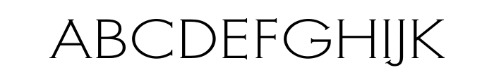 Metra Serif Light OT Font UPPERCASE