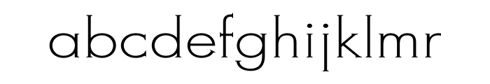 Metra Serif Light OT Font LOWERCASE