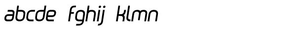 Metrica Bold Italic Font LOWERCASE