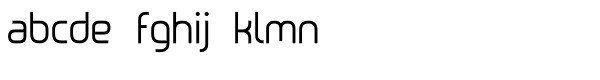 Metrica Regular Font LOWERCASE