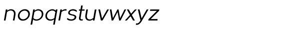 Metrisch Book Italic Font LOWERCASE