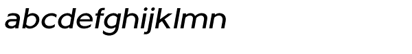 Metrisch Medium Italic Font LOWERCASE