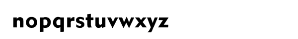 Metroblackâ„¢ #2 Roman Font LOWERCASE