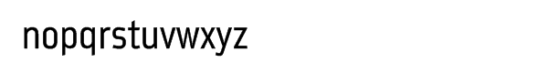 Metroflex 221 Narrow Regular Font LOWERCASE