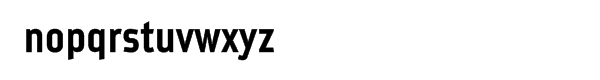Metroflex 241 Narrow Bold Font LOWERCASE