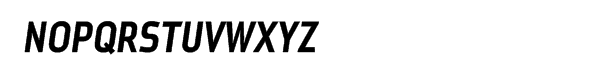 Metroflex 243 Narrow Bold Oblique Font UPPERCASE