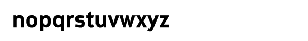 Metroflex 442 Wide Bold OSF Font LOWERCASE
