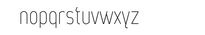 Metsys Thin OT Font LOWERCASE