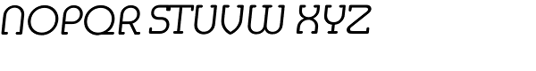 Mexico Serial Light Italic Font UPPERCASE