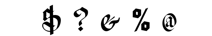 Meyne Textur UNZ1A Italic Font OTHER CHARS