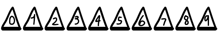 MGtrafficcones Font OTHER CHARS