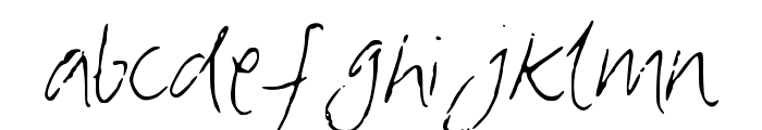 Mia's Greetings Font LOWERCASE