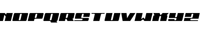 Michigan Expanded Semi-Italic Font UPPERCASE